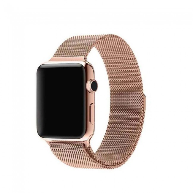 Apple Watch Band 38-40-41mm Milanese Loop Strap Henlein Series by Margoun - Retro Gold
