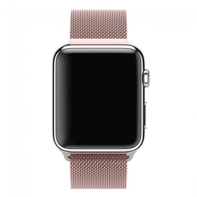 Apple Watch Band 38-40-41mm Milanese Loop Strap Henlein Series by Margoun - Rose Gold
