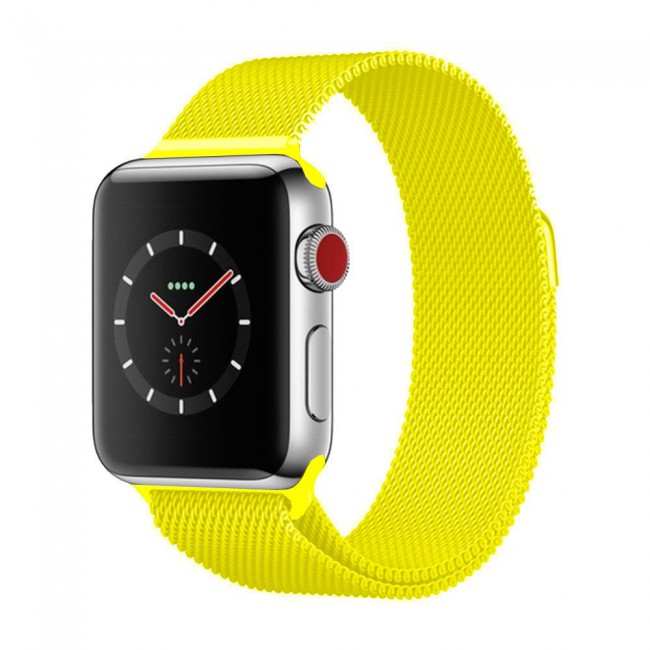 Apple Watch Band 38-40-41mm Milanese Loop Strap Henlein Series by Margoun - Yellow