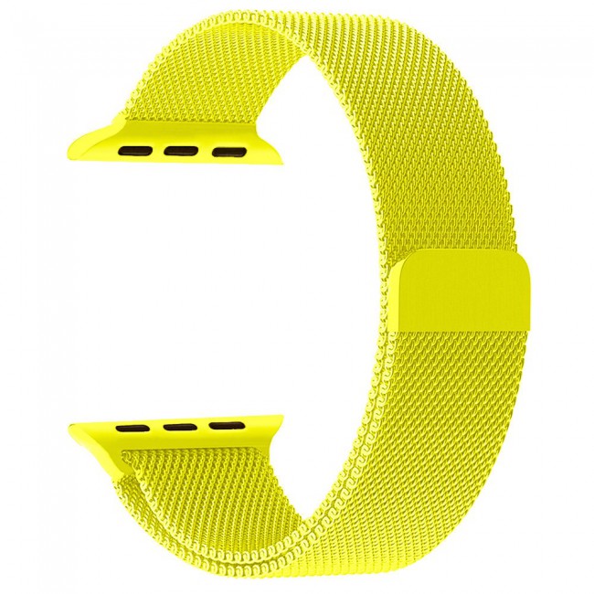 Apple Watch Band 38-40-41mm Milanese Loop Strap Henlein Series by Margoun - Yellow