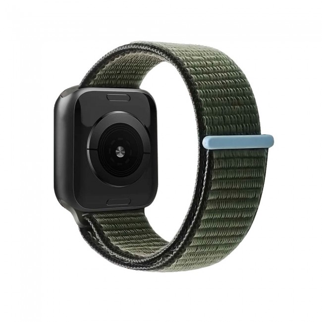 Apple Watch Band 38-40-41mm Nylon Sport Loop Strap Henlein Series by Margoun - Dark Olive Green