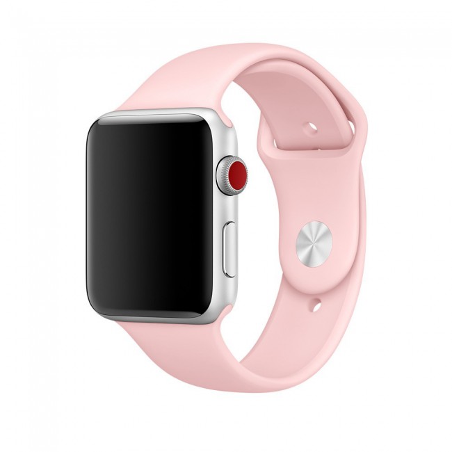 Apple Watch Band 38-40-41mm Soft Silicone Sport Strap Henlein Series by Margoun - Grapefruit Pink