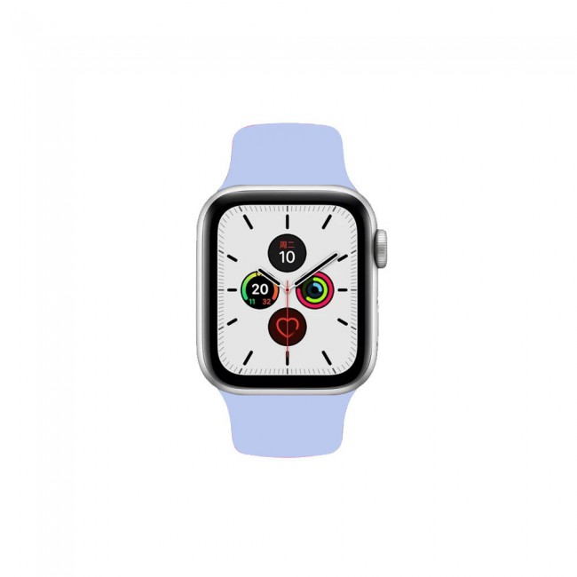 Apple Watch Band 38-40-41mm Soft Silicone Sport Strap Henlein Series by Margoun - Lilac Purple