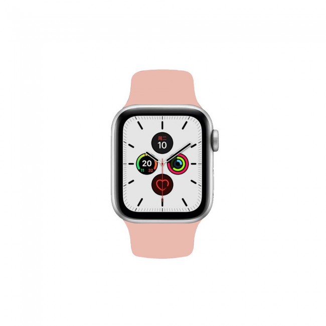 Apple Watch Band 38-40-41mm Soft Silicone Sport Strap Henlein Series by Margoun - Vintage Rose