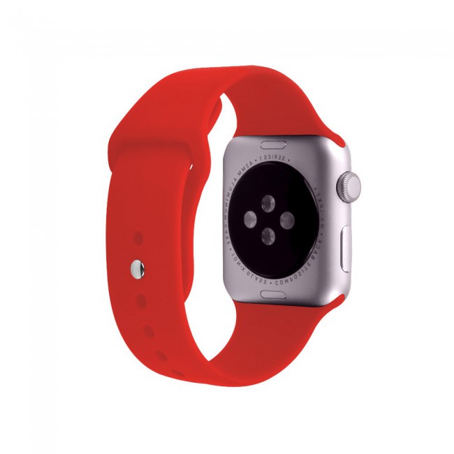 Apple Watch Band 38-40-41mm Soft Silicone Sport Strap Henlein Series by Margoun - Red