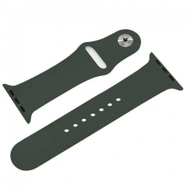 Apple Watch Band 38-40-41mm Soft Silicone Sport Strap Henlein Series by Margoun - Dark Olive