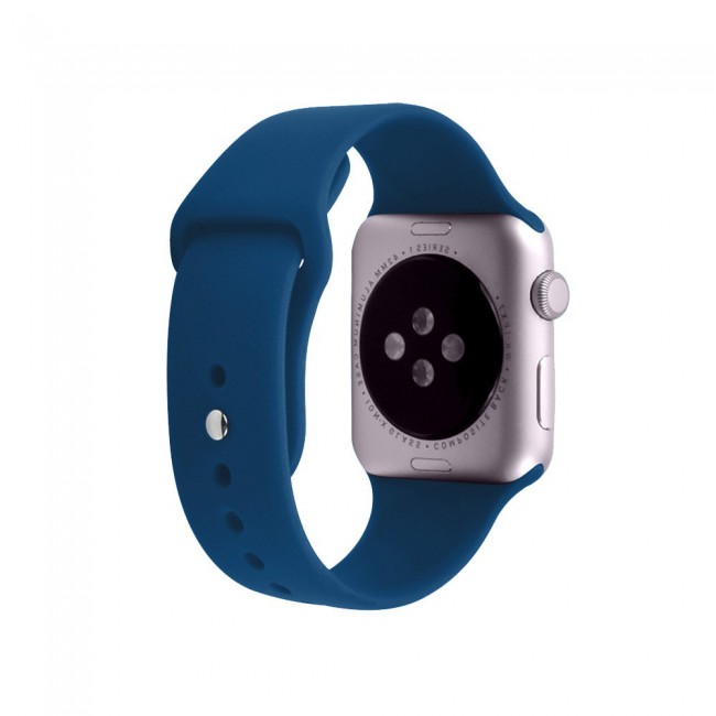 Apple Watch Band 38-40-41mm Strap Soft Silicone Sport Band Henlein Series by Margoun - Blue Horizon