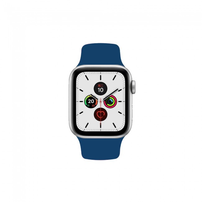 Apple Watch Band 38-40-41mm Strap Soft Silicone Sport Band Henlein Series by Margoun - Blue Horizon