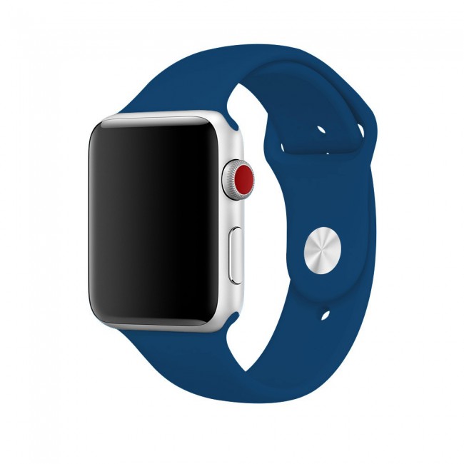 Apple Watch Band 38-40-41mm Strap Soft Silicone Sport Band Henlein Series by Margoun - Blue Horizon