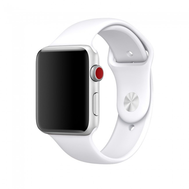 Apple Watch Band 38-40-41mm Soft Silicone Sport Strap Henlein Series by Margoun - Soft White