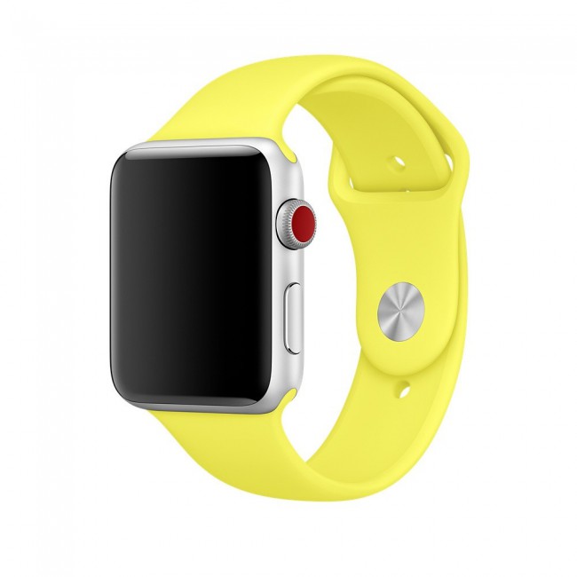 Apple Watch Band 38-40-41mm Soft Silicone Sport Strap Henlein Series by Margoun - Yellow