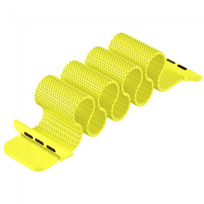 Apple Watch Band 42-44-45 mm Milanese Loop Strap Henlein Series by Margoun - Yellow