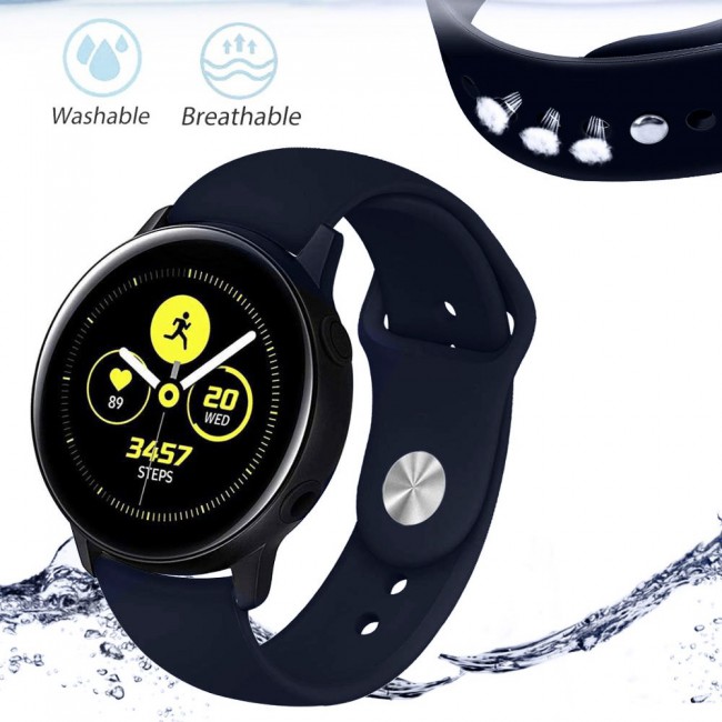 Apple Watch Band 42-44-45mm Strap Soft Silicone Sport Band Henlein Series by Margoun - Midnight Blue