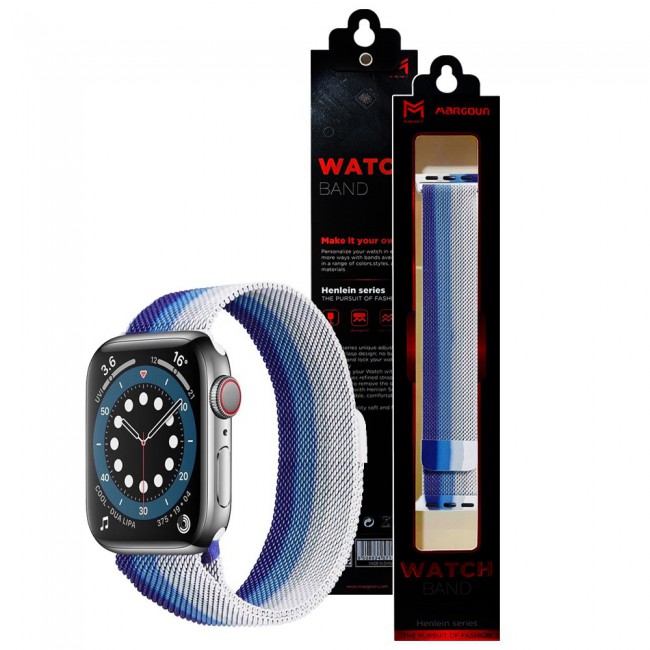 Apple Watch Band 42-44-45mm Milanese Loop Strap Henlein Series by Margoun - Multi03