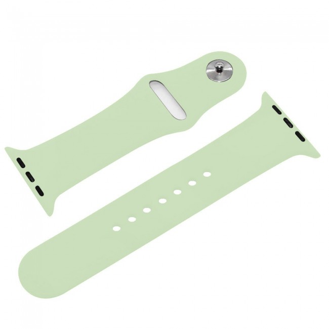 Apple Watch Band 42-44-45mm Soft Silicone Sport Strap Henlein Series by Margoun - Mint Green