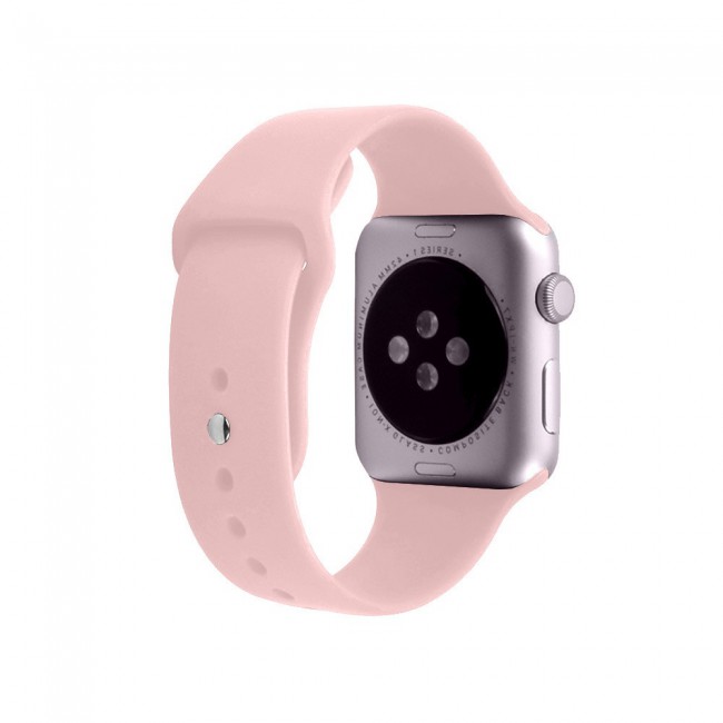 Apple Watch Band 42-44-45mm Soft Silicone Sport Strap Henlein Series by Margoun - Grapefruit Pink