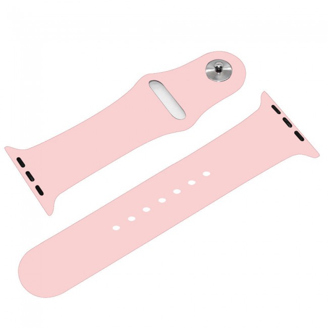 Apple Watch Band 42-44-45mm Soft Silicone Sport Strap Henlein Series by Margoun - Grapefruit Pink