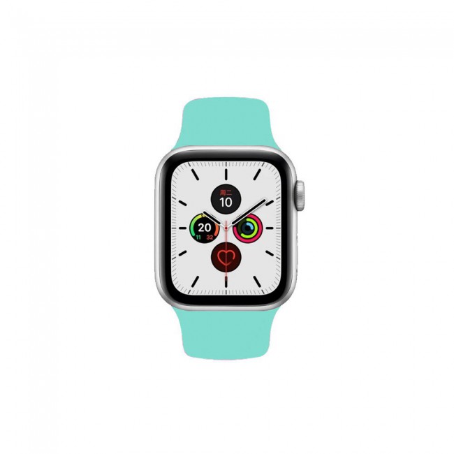 Apple Watch Band 42-44-45mm Strap Soft Silicone Sport Band Henlein Series by Margoun - Green Grass