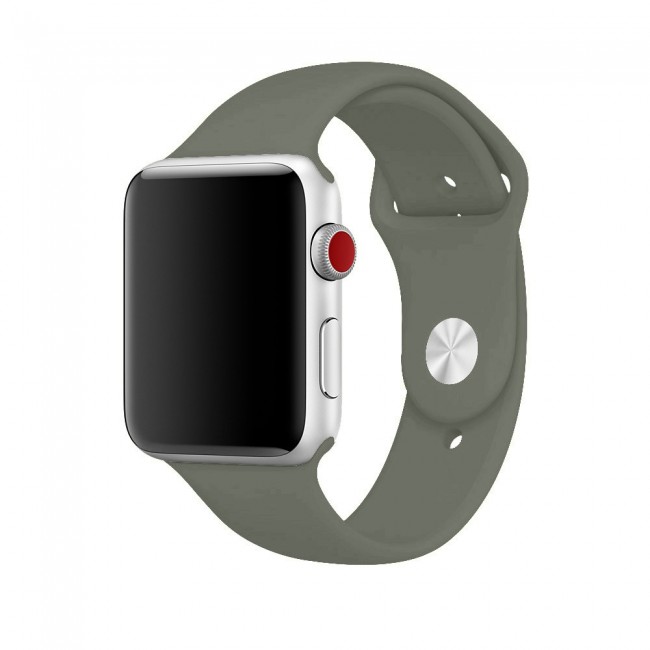 Apple Watch Band 42-44-45mm Strap Soft Silicone Sport Band Henlein Series by Margoun - Khaki
