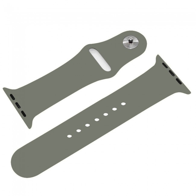 Apple Watch Band 42-44-45mm Strap Soft Silicone Sport Band Henlein Series by Margoun - Khaki