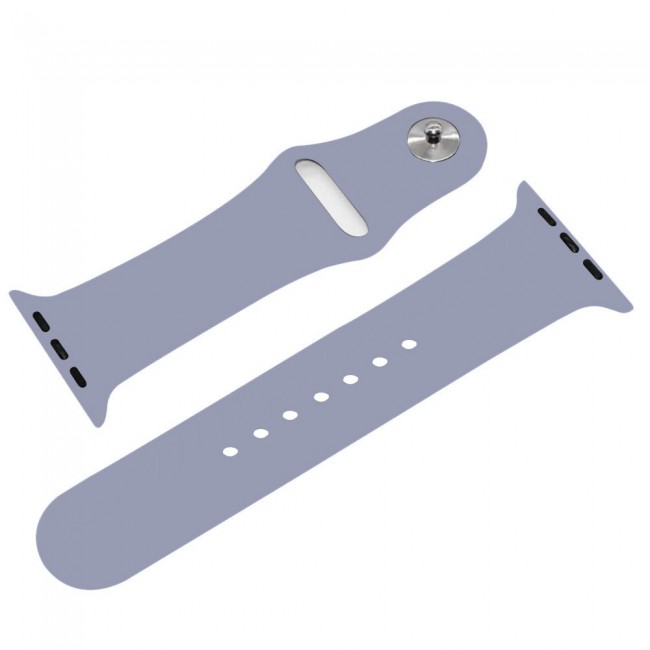 Apple Watch Band 42-44-45mm Strap Soft Silicone Sport Band Henlein Series by Margoun - Lavender Grey