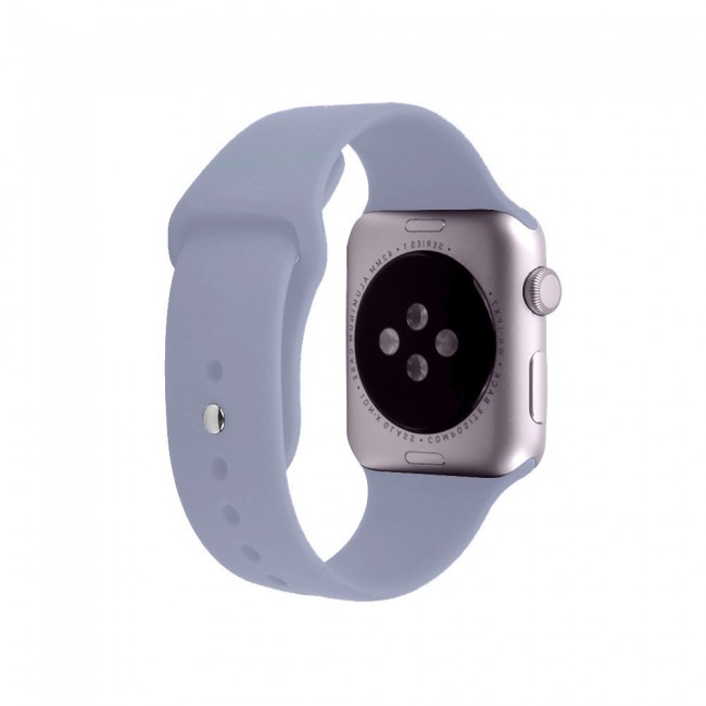 Apple Watch Band 42-44-45mm Strap Soft Silicone Sport Band Henlein Series by Margoun - Lavender Grey