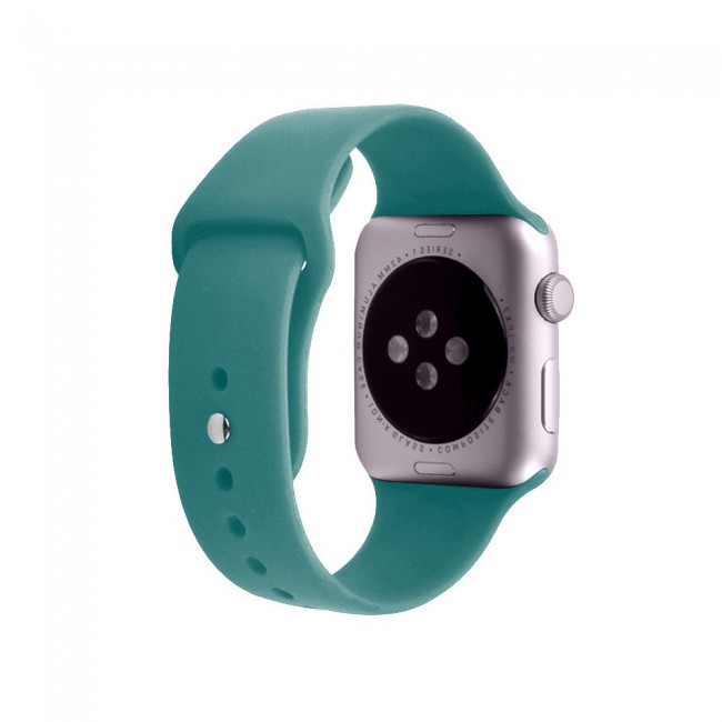 Apple Watch Band 42-44-45mm Strap Soft Silicone Sport Band Henlein Series by Margoun - Pine Green
