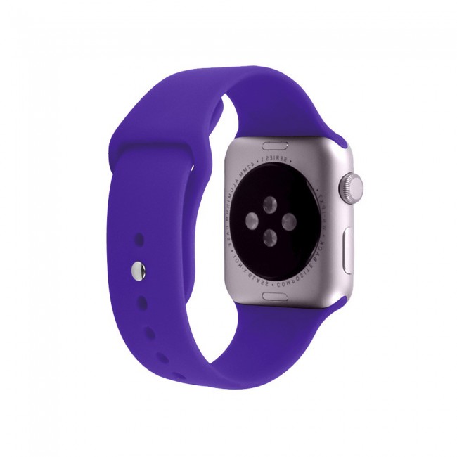 Apple Watch Band 42-44-45mm Strap Soft Silicone Sport Band Henlein Series by Margoun - Purple