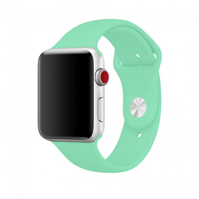 Apple Watch Band 42-44-45mm Strap Soft Silicone Sport Band Henlein Series by Margoun - Spearmint
