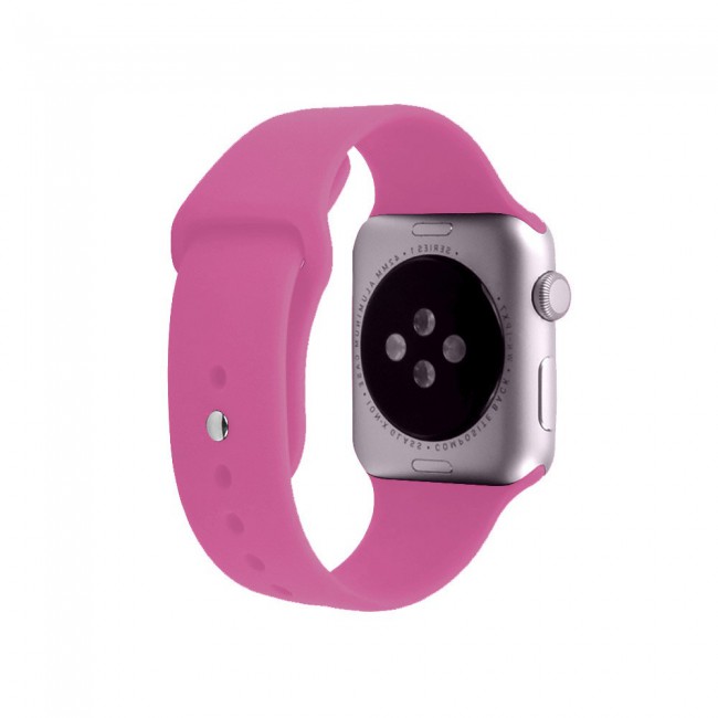 Apple Watch Band 42-44-45mm Strap Soft Silicone Sport Band Henlein Series by Margoun - Dragon Fruit