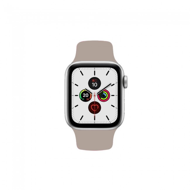 Apple Watch Band 42-44-45mm Strap Soft Silicone Sport Band Henlein Series by Margoun - Pebble