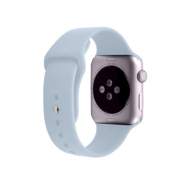 Apple Watch Band 42-44-45mm Strap Soft Silicone Sport Band Henlein Series by Margoun - Sky Blue