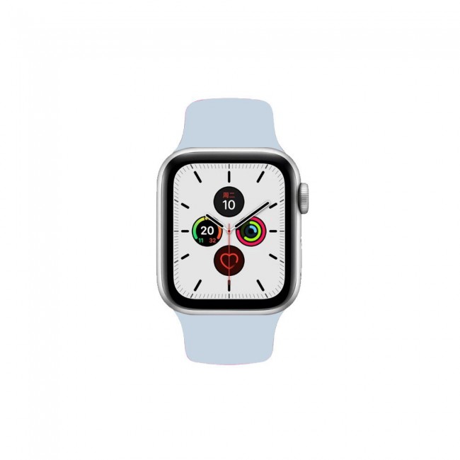Apple Watch Band 42-44-45mm Strap Soft Silicone Sport Band Henlein Series by Margoun - Sky Blue