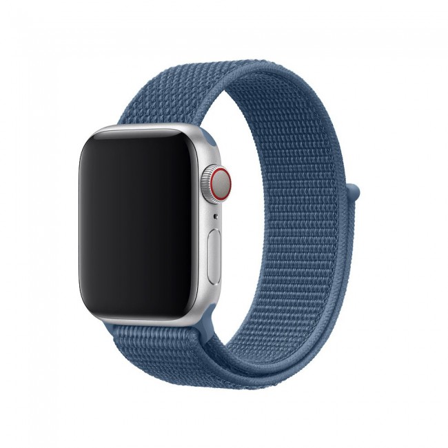 Apple Watch Band 42-44-45mm Nylon Sport Loop Strap Henlein Series by Margoun - Cape Cod Blue