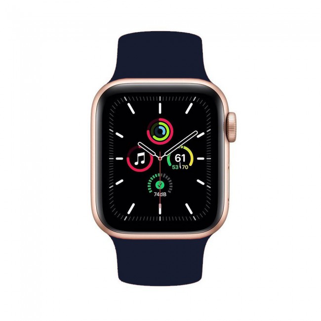 Apple Watch 42-44-45mm - Size L Elastic Silicone Solo Loop Band Henlein Series by Margoun - Blue