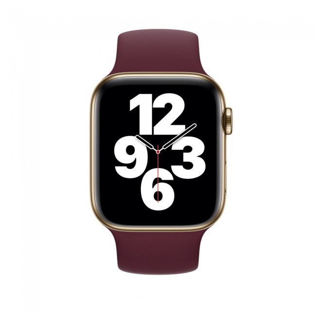 Apple Watch 42-44-45mm Size M Elastic Silicone Solo Loop Band Henlein Series by Margoun - Maroon