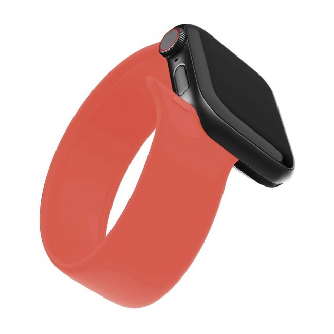 Apple Watch 42-44-45mm - Size S Elastic Silicone Solo Loop Band Henlein Series by Margoun - Pink Citrus