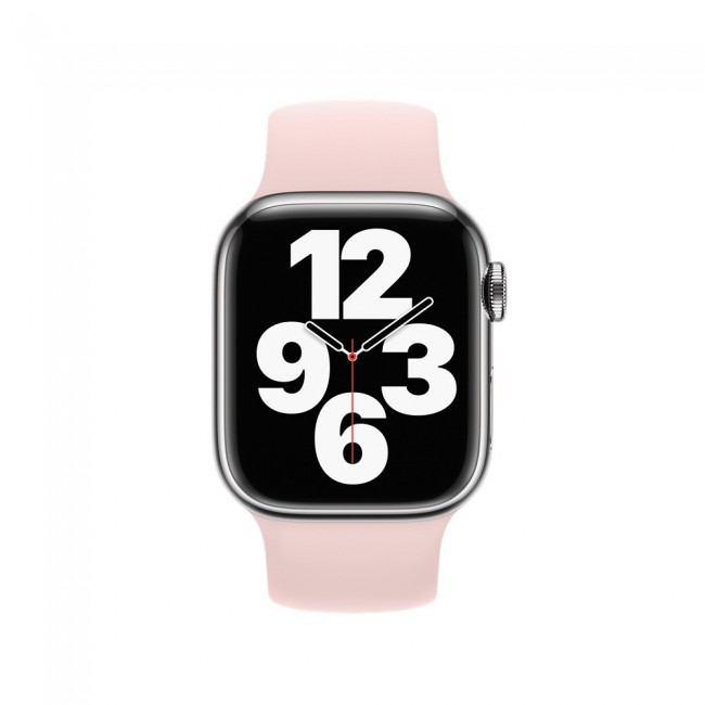 Apple Watch 42-44-45mm Size M Elastic Silicone Solo Loop Band Henlein Series by Margoun - Pink Sand