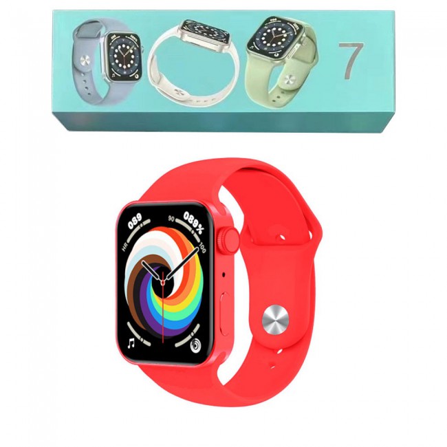 Margoun Fitness Smart Watch Series 7 44mm - Red