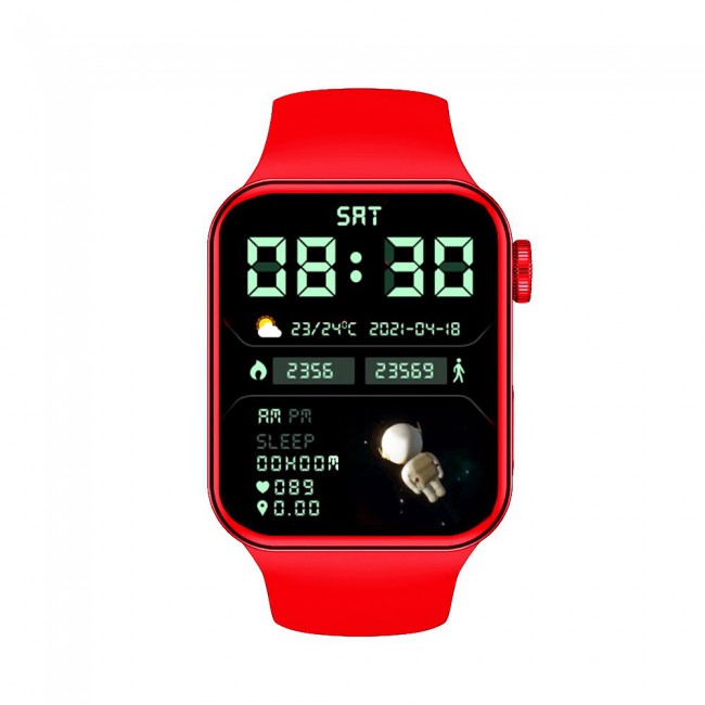 Margoun Fitness Smart Watch Series 7 44mm - Red
