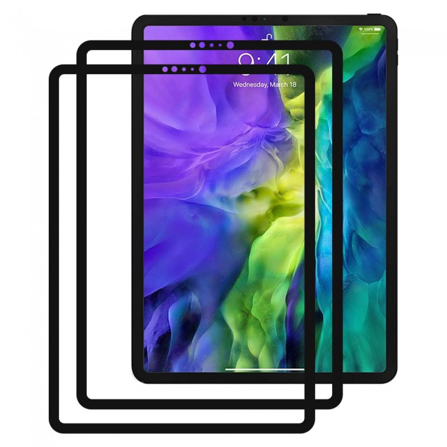 Apple iPad Pro 11 2020 Screen Protector 3D 2-Pack - Black Frame