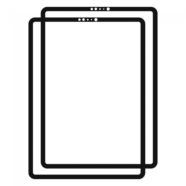 Apple iPad Pro 11 2020 Screen Protector 3D 2-Pack - Black Frame