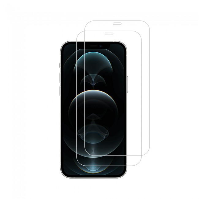 Apple iPhone 12 Pro Tempered Screen Protector Super Shieldz by Margoun - 2-Pack Clear