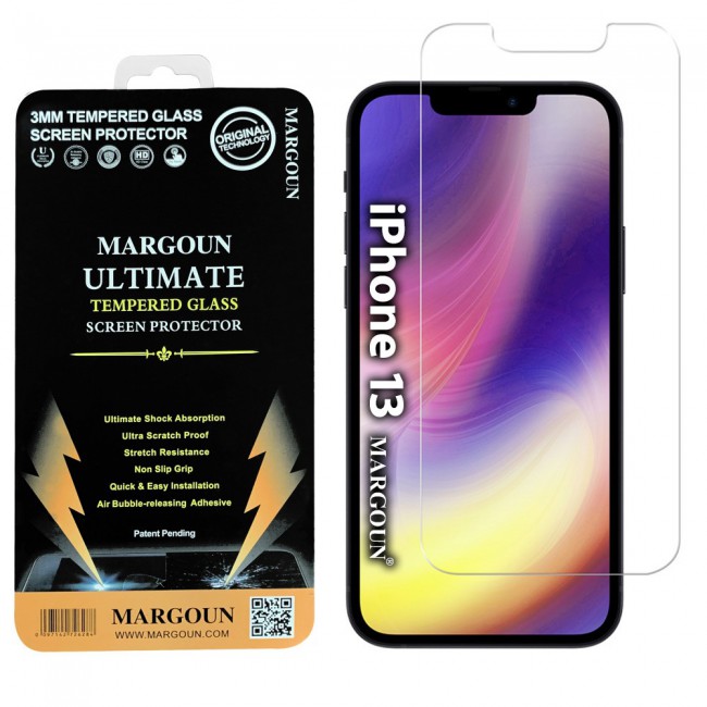 Apple iPhone 13 Tempered Screen Protector Ultimate by Margoun - Clear