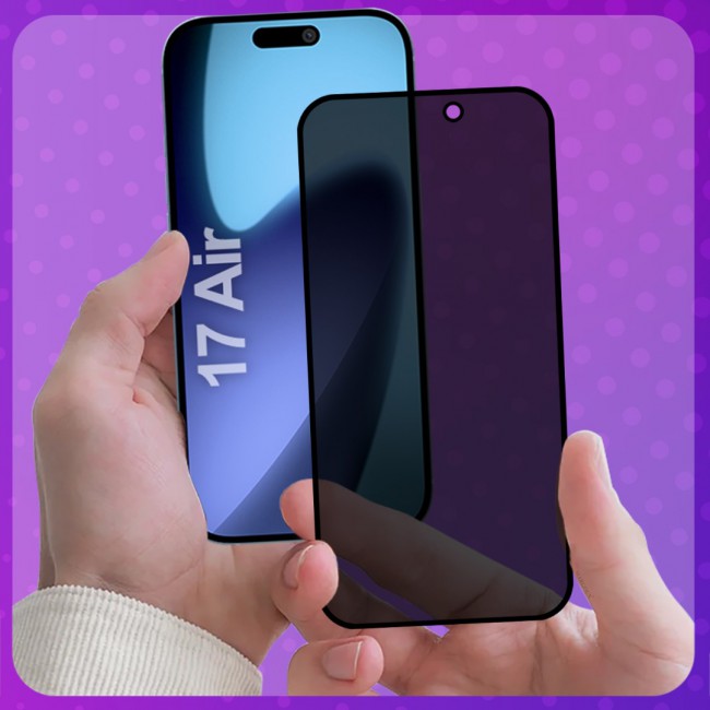MARGOUN 3 Pack for iPhone 17 Air Screen Protector Privacy Anti Spy Tempered Glass,9H Hardness,Scratch-Resistant, Anti-Fingerprint and Dustproof, with Smooth Touch and Easy Installation