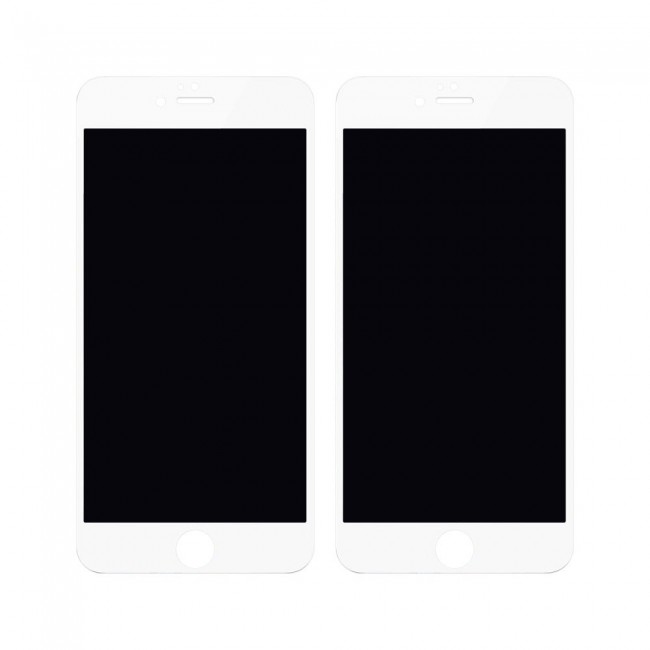 Apple iPhone 6 Plus and 6S Plus 3D Privacy Screen Protector Super Shieldz by Margoun - 2Pack White Edge