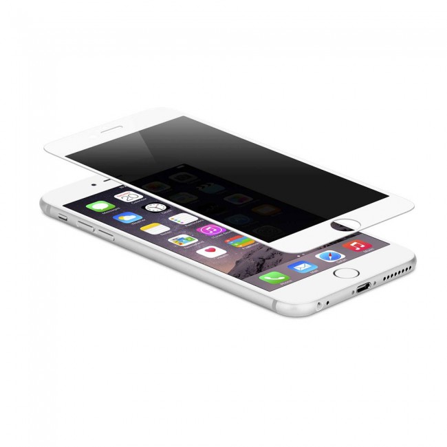 Apple iPhone 6 Plus and 6S Plus 3D Privacy Screen Protector Ultimate by Margoun - White Edge