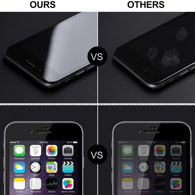 Apple iPhone 7 Plus and 8 Plus 3D Privacy Screen Protector Grand Shieldz by Margoun - Black Edge
