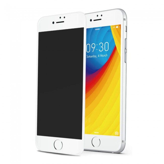 Apple iPhone 7 Plus and 8 Plus 3D Privacy Screen Protector Grand Shieldz by Margoun - White Edge