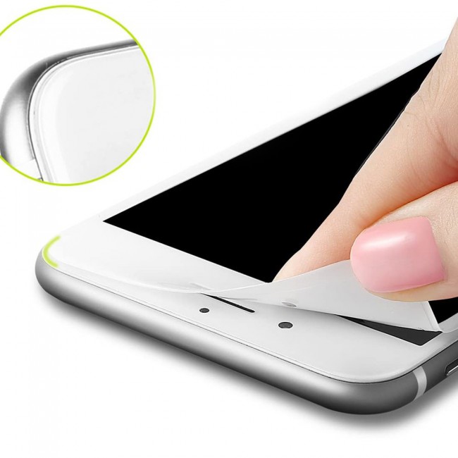 Apple iPhone 7 Plus and 8 Plus 3D Privacy Screen Protector Grand Shieldz by Margoun - White Edge
